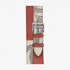 爱马仕/Hermes 灰色 Apple Watch Hermès 40毫米双圈表带 H078750CJAB