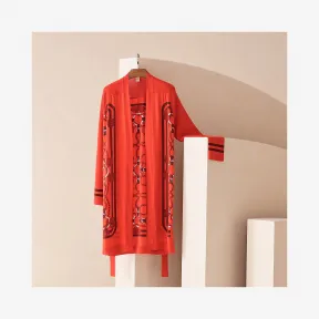 爱马仕/Hermes “Cordelieres”长款twillaine开衫 H0E2825DF9C34