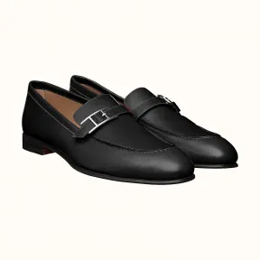 爱马仕/Hermes 黑色 Monterey乐福鞋 H171435ZH02400