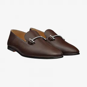 爱马仕/Hermes 棕色 Saga乐福鞋 H182301ZAD8420