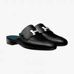 爱马仕/Hermes 黑色 Trocadero穆勒鞋 H191091Z_03350