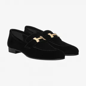 爱马仕/Hermes 黑色 Paris乐福鞋 H192170Z_02350