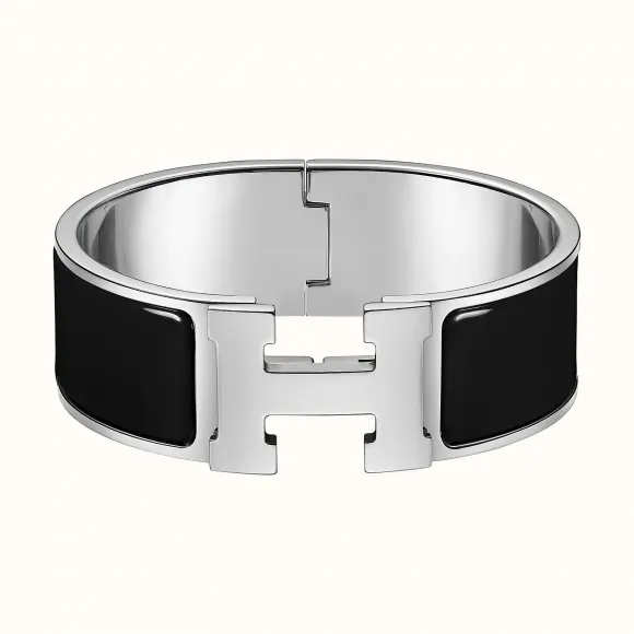 爱马仕/Hermes 黑色 Clic Clac H手镯 H300001FP01GM