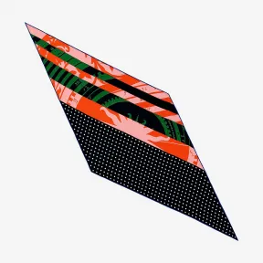 爱马仕/Hermes 黑色 “圆点创新星相学”菱形巾，中号 H473266S_08