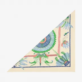 爱马仕/Hermes 橙色 “巴西羽毛”大三角巾 H571793S_01