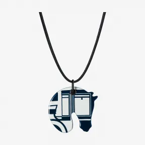 爱马仕/Hermes 黑色 “塔特萨尔马具与公共马车”Tattoo纹项链，小号 H911926FY49