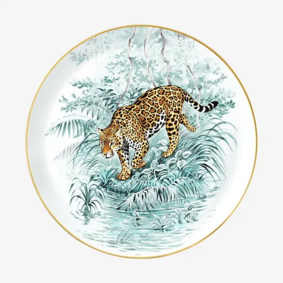 爱马仕/Hermes  “赤道丛林”糕点盘 P038022P