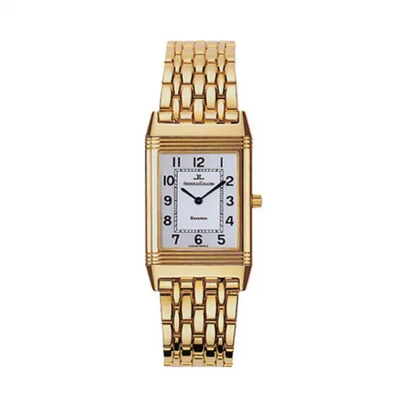 积家/Jaeger LeCoultre Reverso 翻转腕表系列  18k黄金 石英机芯 男表 Q2511120