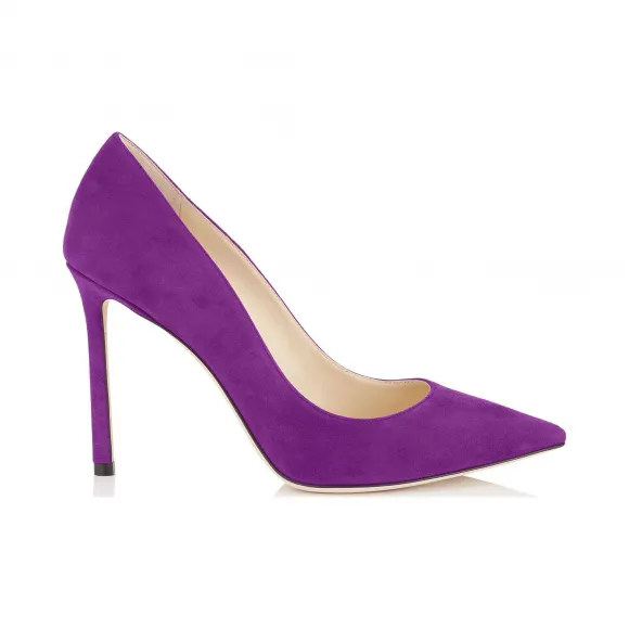 Jimmychoo/吉米周 Madeline麂皮尖头高跟鞋 ROMY100SUE050852
