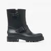 Jimmychoo/吉米周 YAELFLAT-黑色可生物降解橡胶雨靴 YAELFLATZPX010003
