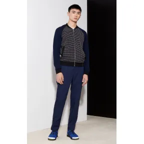 凯卓/Kenzo 男士 黑色 外套 华夫格针织轰炸机 F755BL8143BC.99.L
