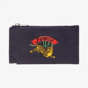 凯卓/Kenzo 海军蓝 卡夹 Jumping Tiger拉链皮革卡夹 F865PM706L42.76.TU