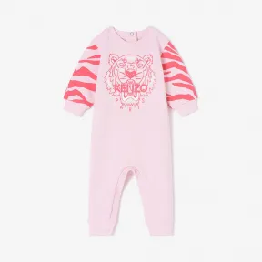 凯卓/Kenzo 女孩 淡粉色 连体衣 老虎条纹Babygrow L76Z32007F03.34.12M