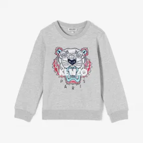 凯卓/Kenzo 女孩 中灰 运动衫 老虎运动衫 L85L15048F03.96.10A