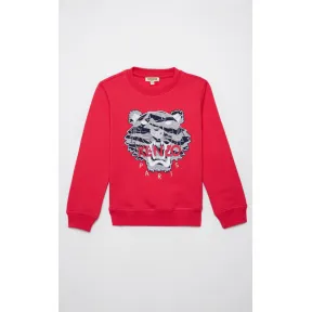 凯卓/Kenzo 女孩 深紫红色 运动衫 老虎运动衫“老虎条纹” L85L15058F03.26.10A