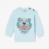 凯卓/Kenzo 男孩 浅蓝 运动衫 老虎运动衫 L85Z15517G03.63.12M