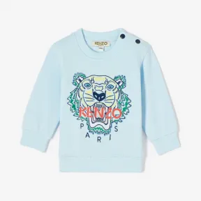 凯卓/Kenzo 男孩 浅蓝 运动衫 老虎运动衫 L85Z15517G03.63.12M