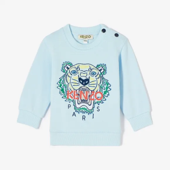 凯卓/Kenzo 男孩 浅蓝 运动衫 老虎运动衫 L85Z15517G03.63.12M