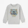 凯卓/Kenzo 男孩 中灰 运动衫 老虎运动衫 L86M15528G03.96.10A