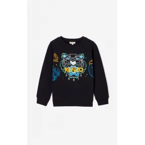 凯卓/Kenzo 男孩 黑色 运动衫 宇宙虎运动衫 L86M15548G03.99.10A