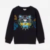 凯卓/Kenzo 男孩 黑色 运动衫 宇宙虎运动衫 L86M15548G03.99.3A