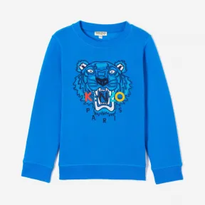 凯卓/Kenzo 男孩 法国蓝 运动衫 老虎运动衫 L86M15558G03.74.10A