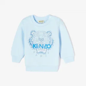 凯卓/Kenzo 男孩 浅蓝 运动衫 老虎运动衫 L86Z15607G03.63.12M