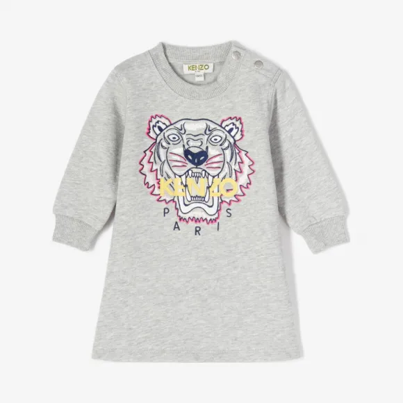 凯卓/Kenzo 女孩 中灰 连衣裙 老虎裙 L86Z30017F03.96.18M