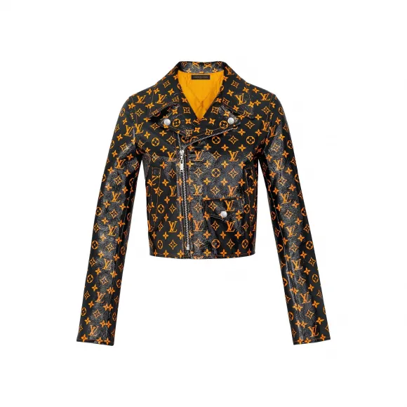 路易威登/Louis Vuitton Monogram 印花机车皮夹克 1A4Z19