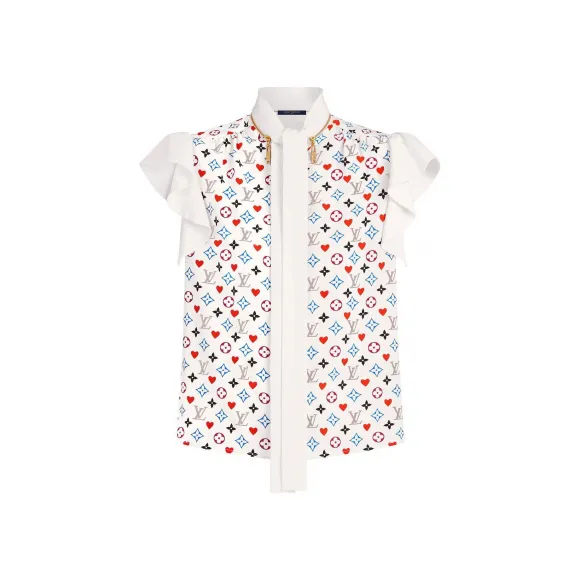 路易威登/Louis Vuitton(LV) 衣领垂饰真丝衬衫 1A8LWM