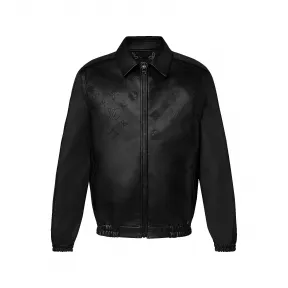 路易威登/Louis Vuitton(LV) 穿孔混合皮革夹克衫 - 男士 - 成衣 1ABJ46