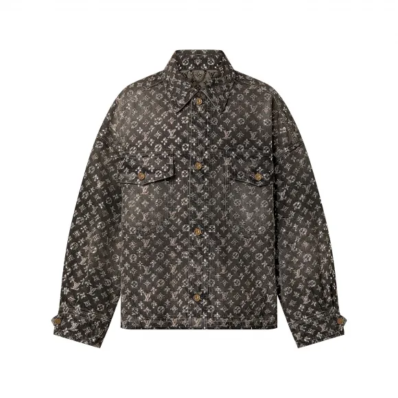 路易威登/Louis Vuitton(LV) 定制刺绣花押字牛仔外套衬衫 - 男士 - 成衣 1ABY8Z