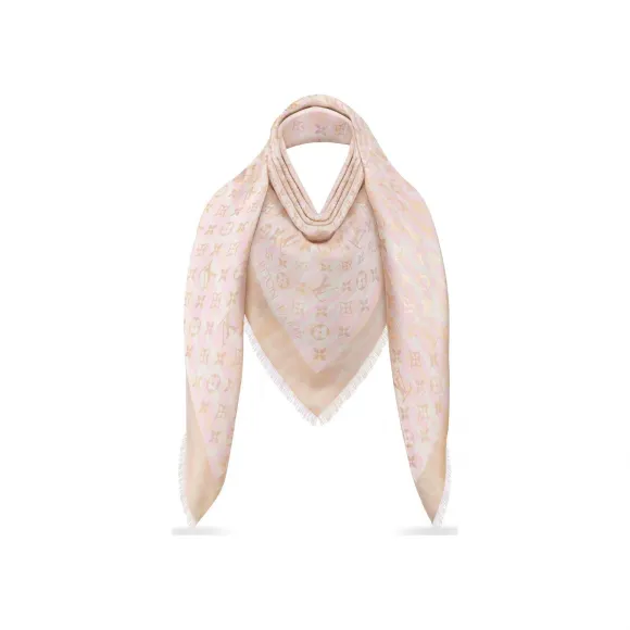 路易威登/Louis Vuitton Monogram Shine Leogram 披肩 M70797