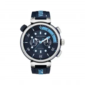路易威登/Louis Vuitton(LV) Tambour Street Diver 计时码表，自动上链，46 毫米，钢质 - 传统手表 QBB205