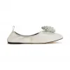 罗意威/Loewe Ballerina FlowerSoft White/Black 453.10.601