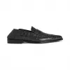 罗意威/Loewe Pointy Slip On Loafer黑色/黑色 453.29.260