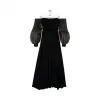 罗意威/Loewe Off Shoulder Ball Gown黑色 S2106340AP