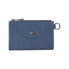 珑骧/Longchamp 钥匙包 Le Pliage Cuir 飞行员蓝色 (L3609757729)