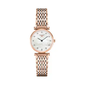 浪琴/Longines 嘉岚系列 石英 精钢镀18K玫瑰金 女表 L4.209.1.97.7