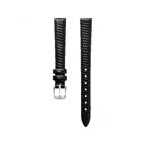 浪琴/Longines 半哑光黑色 12.00 MM 小牛皮 表带 L682116421