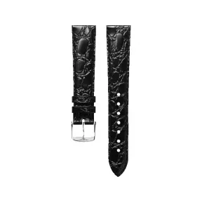 浪琴/Longines 半哑光黑色 19.00 MM 小牛皮 表带 L682117529