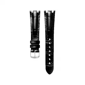浪琴/Longines 亮黑色 19.00 MM 鳄鱼皮 表带 L682136875
