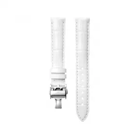浪琴/Longines 半哑光白色 15.00 MM 鳄鱼皮 表带 L682137169