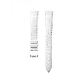 浪琴/Longines 半哑光白色 15.00 MM 鳄鱼皮 表带 L682145412