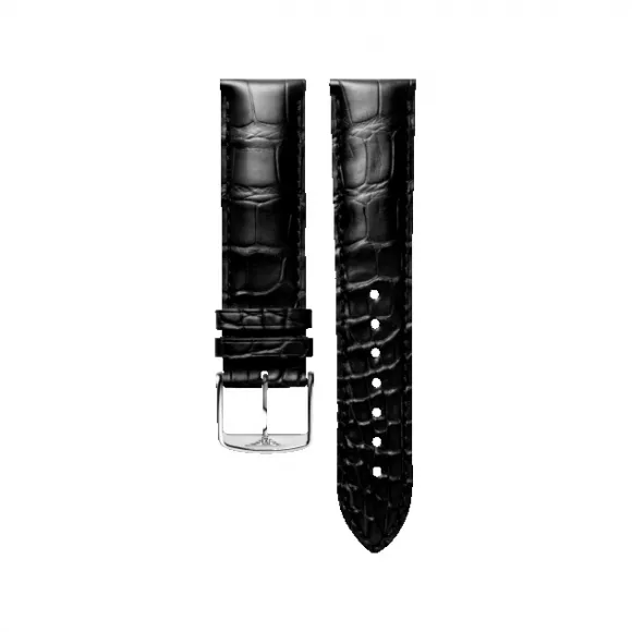 浪琴/Longines 哑光黑色 21.00 MM 鳄鱼皮 表带 L682157296