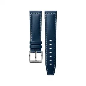 浪琴/Longines 半哑光蓝色 22.00 MM 小牛皮 表带 L682159680