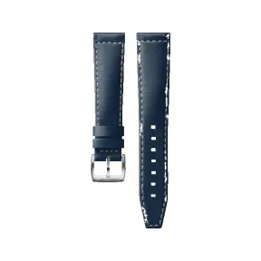 浪琴/Longines 半哑光蓝色 19.00 MM 小牛皮 表带 L682166443