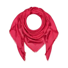 MCM 字母组合桑蚕丝及羊毛提花围巾 MEF9SMM01MA001