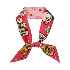 MCM 月桂叶桑蚕丝斜纹围巾 MEF9SMM15UF001