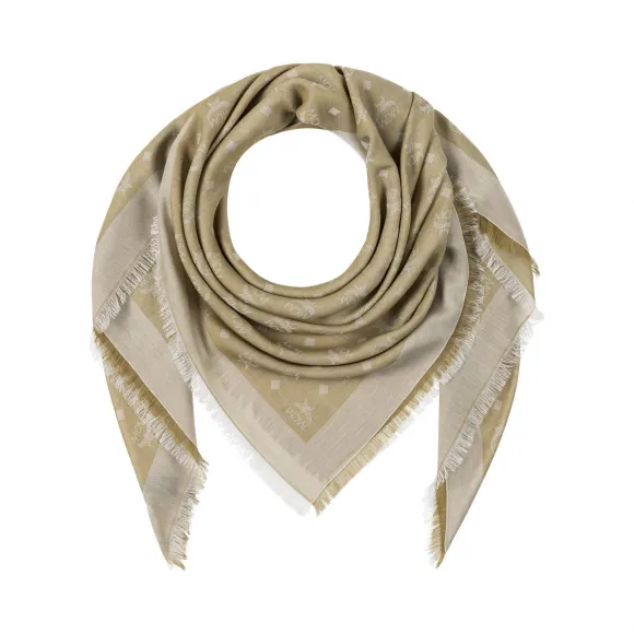 MCM 纯棉LOGO围巾 MEF9SMM16IG001